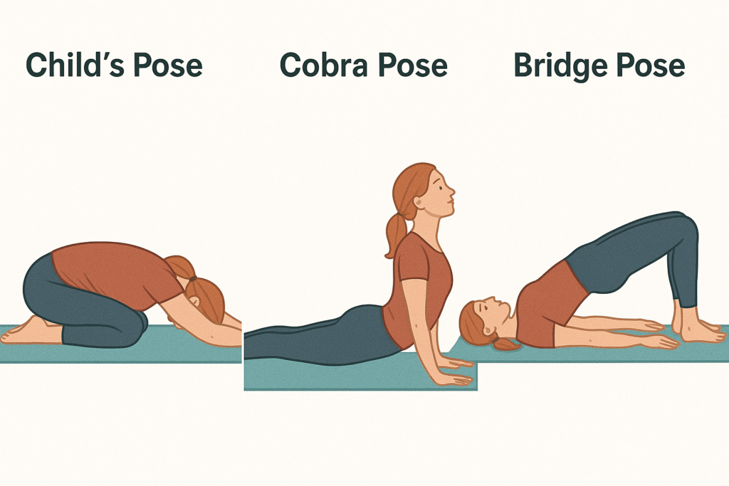 Yoga Poses Series In Minimalist Style