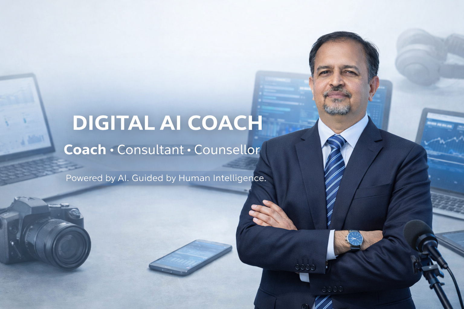 Ramakant Nevse as a credible authority and future-ready AI Digital Coach—no fluff, strong trust signals, and clear value.